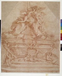 Master Altar project for the Church of San Siro a Genes by Pierre Puget