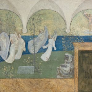(Detail) from a Preparatory Painting for Les Muses Inspiratrices Acclament le Génie, Messager de Lumière