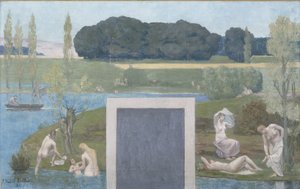 Sketch for the Hôtel de Ville de Paris: summer by Pierre Puvis de Chavannes
