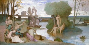 The River, c.1864 by Pierre Puvis de Chavannes