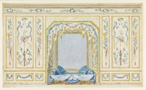Wall Elevation of Bedroom Alcove