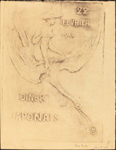Woman and Bird, 22 February 1912, Japanese Dinner by Pierre Roche