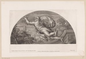 Flying Mercury, Seen from the Back (Depictions of Heroic Deeds) by Pierre Simon (I)