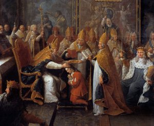 The Coronation of Louis XV (Detail) by Pierre Subleyras