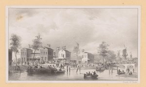 Station Buildings of the Rhine Railway in Amsterdam by Pierre Tetar van Elven (possibly)