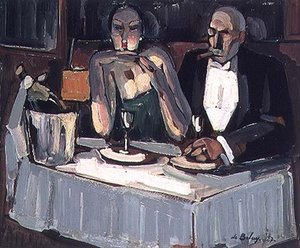 Evening at the Rotonde by Pierre de Belay