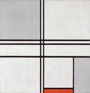 Composition No. 1 Gray-Red