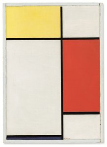 Composition: No. II, With Yellow, Red and Blue by Piet Mondrian