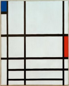 Composition in Red, Blue and White: II