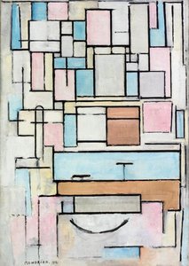 Composition with Color Planes: Façade by Piet Mondrian