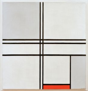 Composition Gray-Red