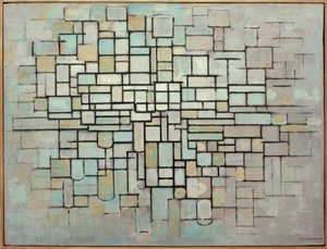 Composition No. II; Composition with Lines and Color by Piet Mondrian