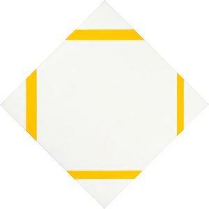 Lozenge Composition with Four Yellow Lines by Piet Mondrian