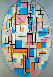 Oval Composition by Piet Mondrian