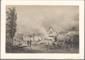 Ruins of Bodegraven after the Fire of May 31, 1870