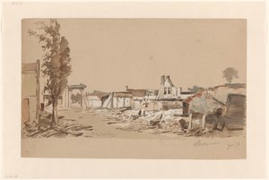 Ruins of Bodegraven After the Fire of May 31, 1870 by Piet Schipperus