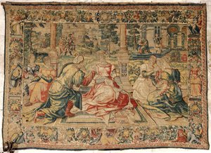 Mark Antony and Cleopatra Tapestry by Pieter (attr. to) Coecke van Aelst