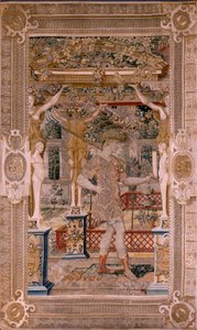 Vertumnus and Pomona: Vertumnus Transformed into a Farmer by Pieter (circle of) Coecke van Aelst