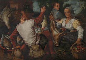The Stallholders by Pieter Aertsen