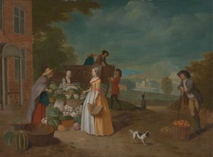 The Vegetable Seller by Pieter Angillis