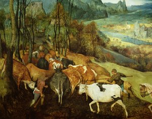 The Return of the Herd Autumn (detail)