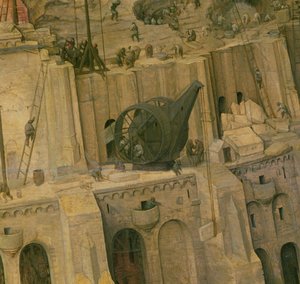 The Tower of Babel, detail of construction work, 1563 (detail) by Pieter Bruegel the Elder