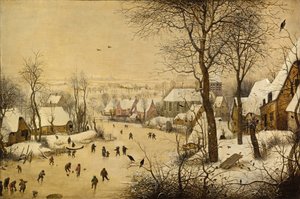Winter Landscape with Bird Trap by Pieter Brueghel the Elder