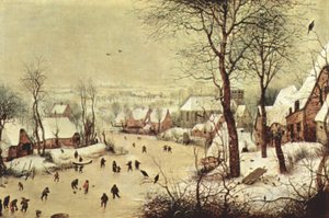Winter Landscape with Bird Trap by Pieter Brueghel the Elder