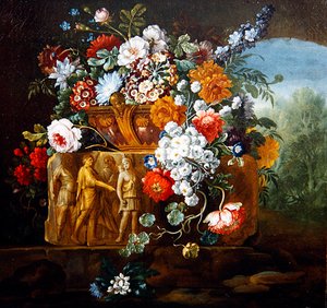 Roses, Peonies, Daisies and Other Flowers by Pieter Casteels