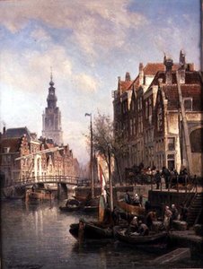 Street Scene on a Canal