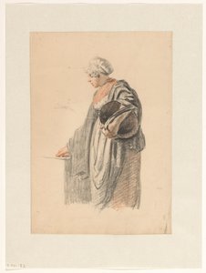 Standing Woman with a Bucket Under Her Arm