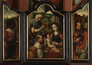 Triptych with the Adoration of the Magi by Pieter Coecke van Aelst