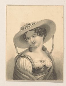Girl with Hat by Pieter Cornelis van den Velden