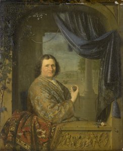 Portrait of a Man holding a Watch, 1688 by Pieter Cornelisz Slingelandt van