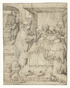 Caring for the Sick (Works of Mercy series) by Pieter Cornelisz. genaamd Kunst