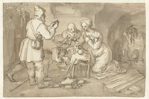 Adoration of the Shepherds by Pieter Cornelisz. van Rijck