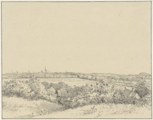 View of Haarlem from the Dunes by Pieter Ernst Hendrik Praetorius