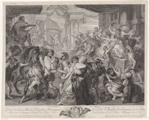 The Rape of the Sabine Women by Pieter Franciscus Martenasie