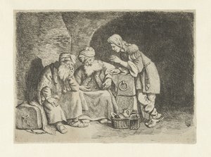 Joseph Interprets the Dreams of the Baker and the Cupbearer by Pieter Fransz de Grebber