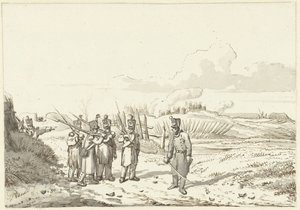A Patrolling Round, 1813-1814 by Pieter Gerardus van Os (signed by artist)