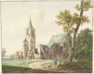 The Church in Warmond by Pieter Gerardus van Os