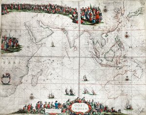 Map of the East Indies, c.1666