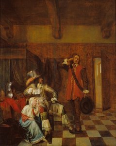 The bearer of bad news by Pieter Hooch de