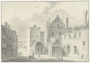 Behind the Cathedral in Utrecht by Pieter Jan van Liender