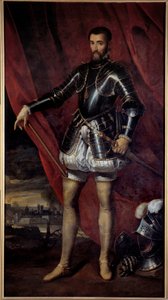 Full-Length Portrait of Francois de Lorraine, Duke de Guise by Pieter Jansz. Pourbus
