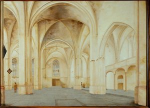 Interior of the Church of Saint Cunera in Rhenen, Netherlands by Pieter Jansz Saenredam
