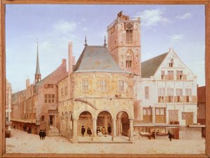 Old City Hall in Amsterdam by Pieter Saenredam by Pieter Jansz Saenredam