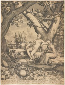 Vertumnus and Pomona by Pieter Jansz Saenredam