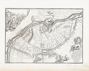 Map of Narva by Pieter Mortier