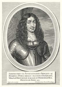 Charles II, King of England, Scotland and Ireland (engraving) by Pieter Nason